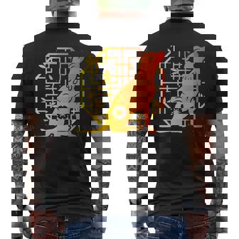 Chinese Zodiac Dog Premium Men's Back Print T-Shirt - Monsterry