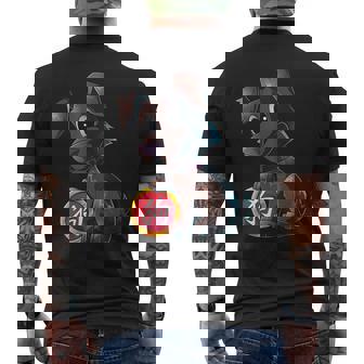 Chinese Zodiac Year Of The Dog Animal Sign Lunar New Year Men's Back Print T-Shirt - Monsterry