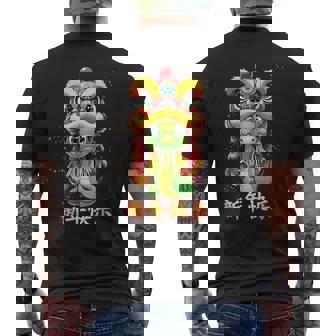 Chinese Zodiac Year Of The Snake 2025 Chinese New Year Cute Men's T-shirt Back Print - Thegiftio