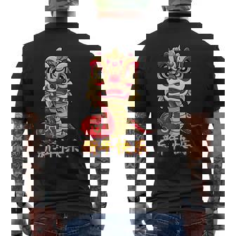 Chinese Zodiac Year Of The Snake Chinese New Year 2025 Cute Men's T-shirt Back Print - Thegiftio