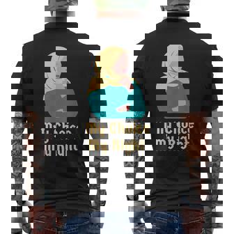 My Choice My Right Hijab Positive Empoderar Hijabi Muslim Camiseta Hombre Estampado Espalda - Regaloses
