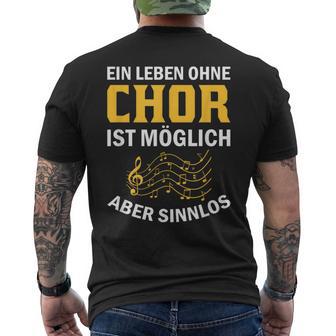 Choir Chor Ladder Choir Singerocal Chorprobe Singing T-Shirt mit Rückendruck - Geschenkecke