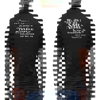 Christian If It's A Symbol To Hell With It Family Tee Men's Back Print T-Shirt - Monsterry