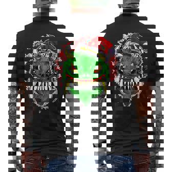 Christmas Hodag Holiday Cryptid Monster Cryptozoology Men's Back Print T-Shirt - Monsterry