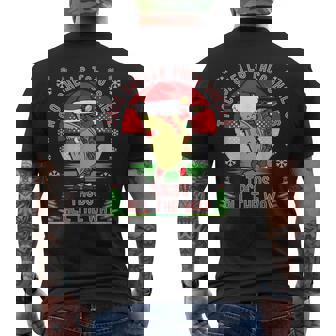 Christmas Taco Lover Dabbing Taco Shells Taco Shells Men's Back Print T-Shirt - Monsterry