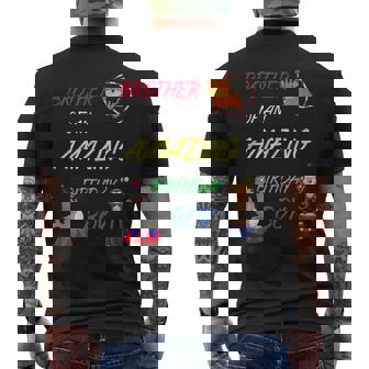 Circus Birthday Brother Of An Amazing Birthday Boy Tank Top Men's Back Print T-Shirt - Monsterry