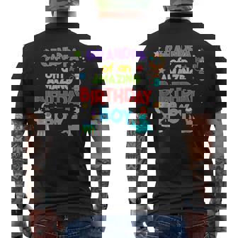 Circus Birthday Grandpa Of An Amazing Birthday Boy Men's Back Print T-Shirt - Monsterry