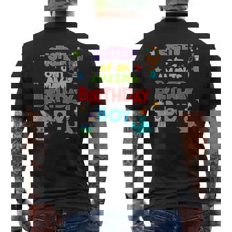 Circus Birthday Sister Of An Amazing Birthday Boy Men's Back Print T-Shirt - Monsterry