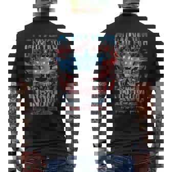 Claim Your Kingdoms Nightmares Vintage American Flag Dream Men's T-shirt Back Print | Mazezy