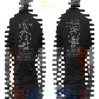 Clan Fraser Of Lovat Tartan Crest Thistle Vintage Men's T-shirt Back Print | Seseable CA