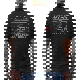 Class Of 2025 Level Complete Video Gamer Senior Graduation Men's T-shirt Back Print - Monsterry