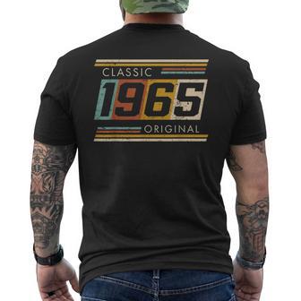 Classic 1965 Originalintage Birthday Est 1965 Edition T-Shirt mit Rückendruck - Geschenkecke