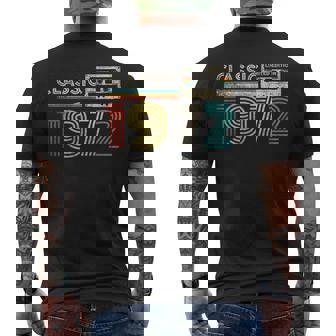 Classic 1972 Retro Birthday Idea 1972 Cassette Tapeintage Camiseta Hombre Estampado Espalda - Regaloses