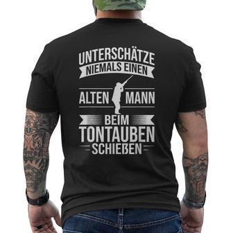 Clay Pigeon Shooting Clay Pigeon Shooting Clay Pigeon Sports Shooter S T-Shirt mit Rückendruck - Geschenkecke