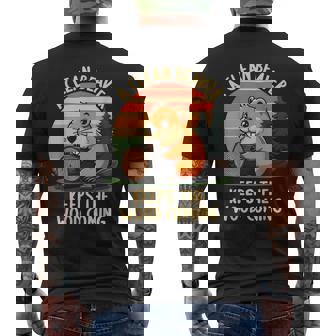 A Clean Beaver Keeps Wood Coming Adult Joke Men Men's T-shirt Back Print - Seseable