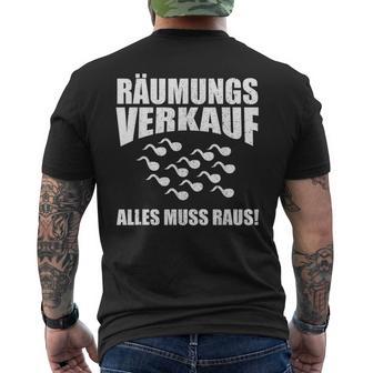 Clearance Sale Everything Must Raus Party T-Shirt mit Rückendruck - Geschenkecke