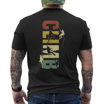 Climbing Lovers Boulder Outdoor Mountaineering T-Shirt mit Rückendruck - Geschenkecke