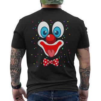 Clown Face Costume For Carnival Fancy Dress Clown Costume T-Shirt mit Rückendruck - Geschenkecke