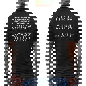 Coach Fucking Impresionante Divertido Regalo Camiseta Hombre Estampado Espalda - Regaloses
