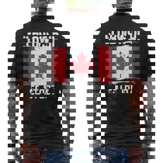 Codos Hacia Arriba Canadá Est 1867 Orgulloso Canadiense Fuerte Canadá Camiseta Hombre Estampado Espalda - Regaloses