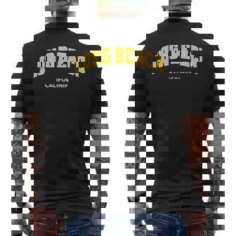 College Américain Long Beach California T-shirt imprimé au dos - Cadeauxyz