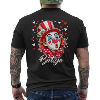 Cologne Carnival Kölsch Bützje Kölle Alaafeedel Clown T-Shirt mit Rückendruck - Geschenkecke