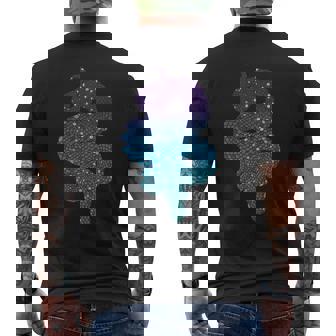Colorful Silver Abstract Snake Scale Art Premium Men's Back Print T-Shirt - Monsterry