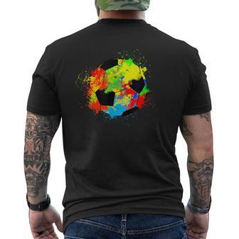 Colourful Football Ball T-Shirt mit Rückendruck - Geschenkecke