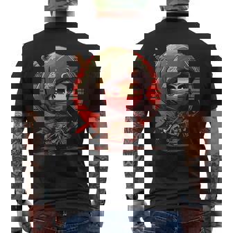 Combattant De Samouraï Combattant De Ninja Japonais Kawaii T-shirt imprimé au dos - Cadeauxyz