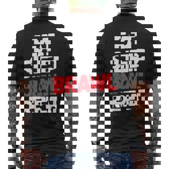 Comer Dormir Brawl Repetir Starsideo Jugador Camiseta Hombre Estampado Espalda - Regaloses