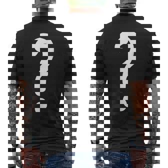 Con Signo De Interrogación Para Parejas Camisa De Disfraz De Guess Camiseta Hombre Estampado Espalda - Regaloses