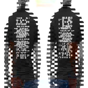 Con Texto En Inglés I'm An Engineer I'm Good At Math Camiseta Hombre Estampado Espalda - Regaloses