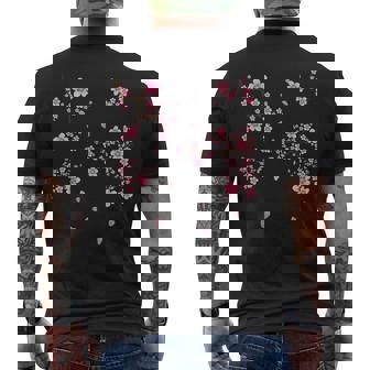Conception De Fleurs De Cerisier T-shirt imprimé au dos - Cadeauxyz