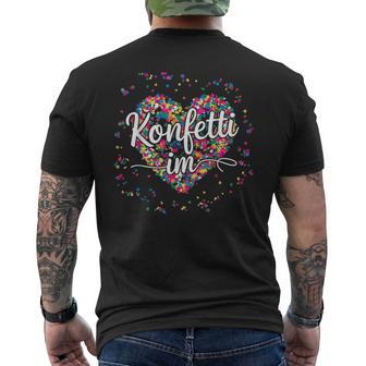 Confetti In The Heart Carnival T-Shirt mit Rückendruck - Geschenkecke