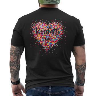 Confetti In The Heart Fancy Dress Costume Carnival T-Shirt mit Rückendruck - Geschenkecke