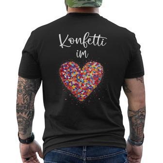 Confetti In The Heart Kölle Alaaf Red Carnival Fashing T-Shirt mit Rückendruck - Geschenkecke