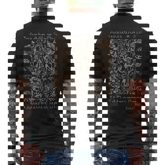 Consider How The Wildflowers Grow Bible Verse Cottagecore Men's T-shirt Back Print - Seseable