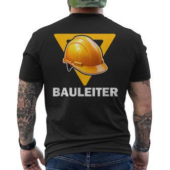 Construction Manager Outfit For Children Construction Worker Helmet Construction Worker T-Shirt mit Rückendruck - Geschenkecke