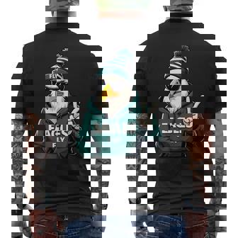 Cool Face Eagles With Sunglasses Vintage Eagles Flying Bird Men's Back Print T-Shirt - Monsterry