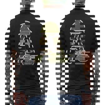 Cool Military Alphabetehicles Outfits Camiseta Hombre Estampado Espalda - Regaloses