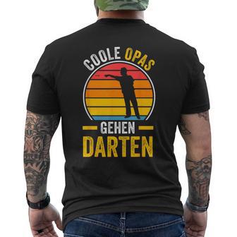 Cool Opas Going Dart Grandpa Dart T-Shirt mit Rückendruck - Geschenkecke