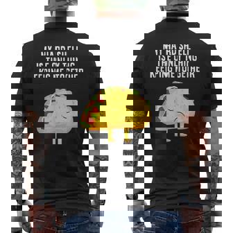 Cool Tacos My Shell Is The Only Thing Keeping Me Together Men's Back Print T-Shirt - Monsterry
