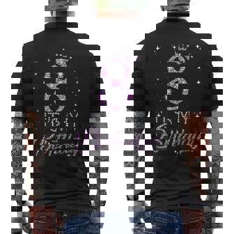 Corona Rosa Para Niña De 8 Años Con Texto En Inglés It's My Birthday Camiseta Hombre Estampado Espalda - Regaloses