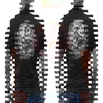Cottagecore Rabbit Wild Hare Boho Rustic Men's Back Print T-Shirt - Monsterry