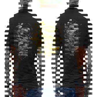 Cottagecore Snake Fairycore Snake Snakes Men's Back Print T-Shirt - Monsterry