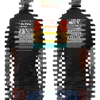 Counselor World's Okayest Counselor Men's Back Print T-Shirt - Monsterry
