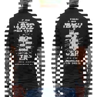 Couples Married 70 Years 70th Wedding Anniversary Men's Back Print T-Shirt - Monsterry
