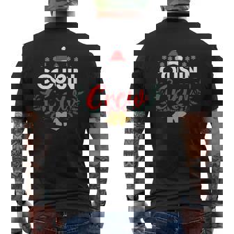 Cousin Crew Christmas Family Get Together Costume Men's Back Print T-Shirt - Monsterry