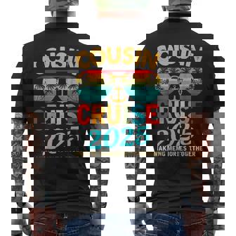 Cousin Cruise 2025 Making Memories Together Men's T-shirt Back Print - Seseable