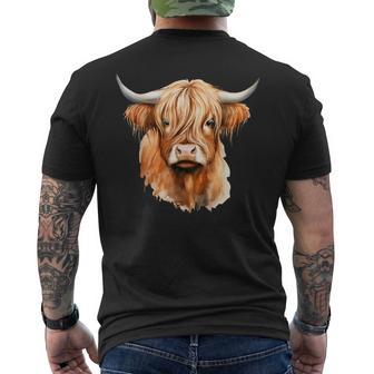 Cow Highland Cow Cow Costume Highland Cow T-Shirt mit Rückendruck - Geschenkecke